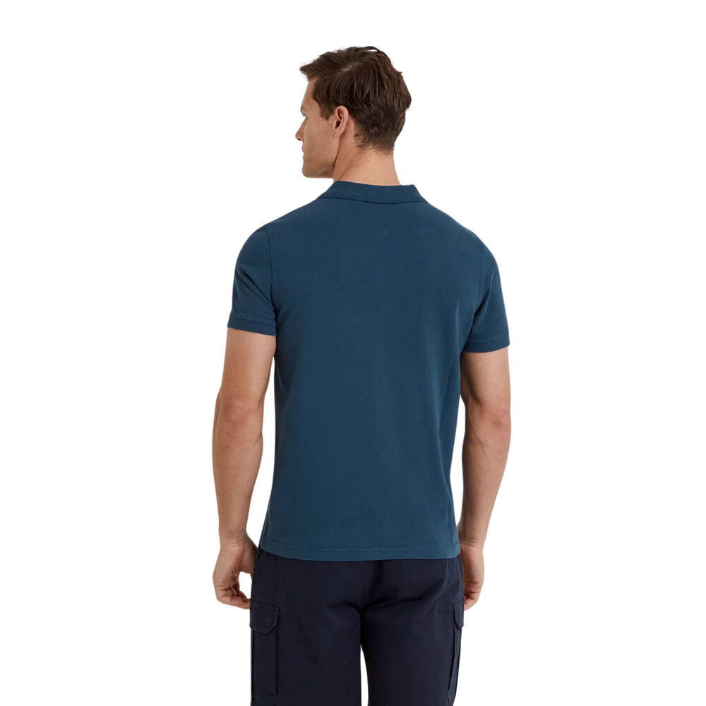 Saul Mens Polo Shirt Inky Blue