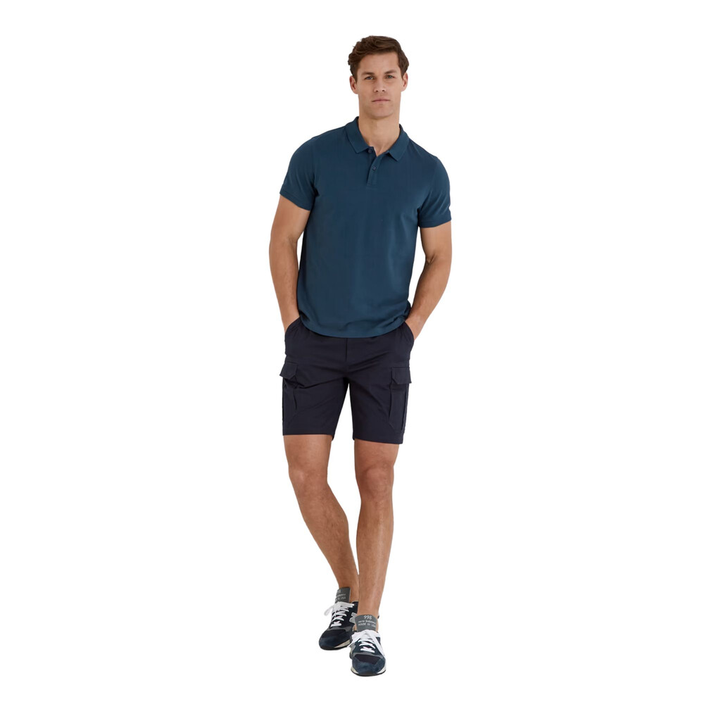 Saul Mens Polo Shirt Inky Blue