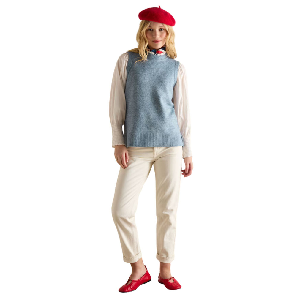 Holly Longline Knitted Vest Blue