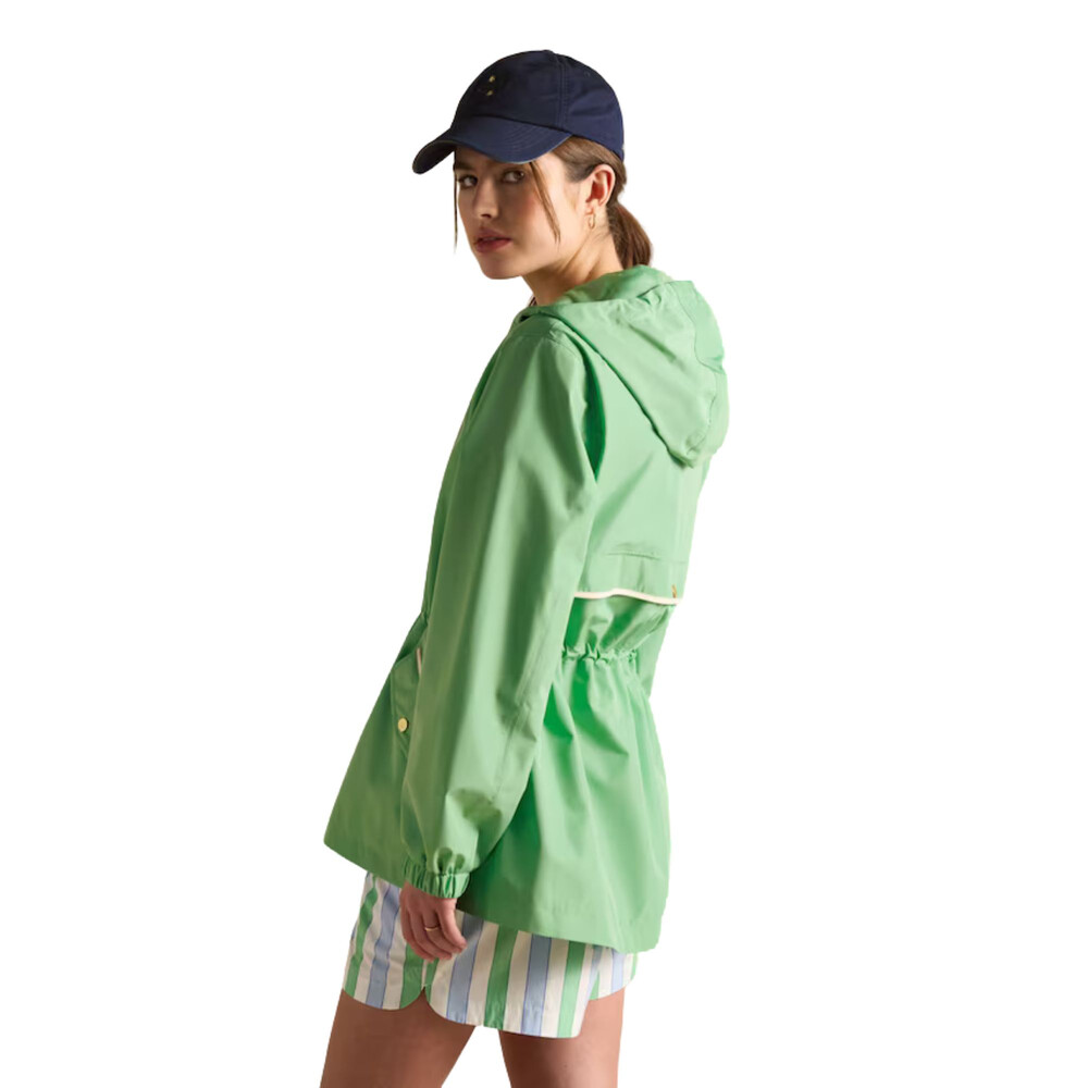 Holt Packable Waterproof Raincoat with Hood Green