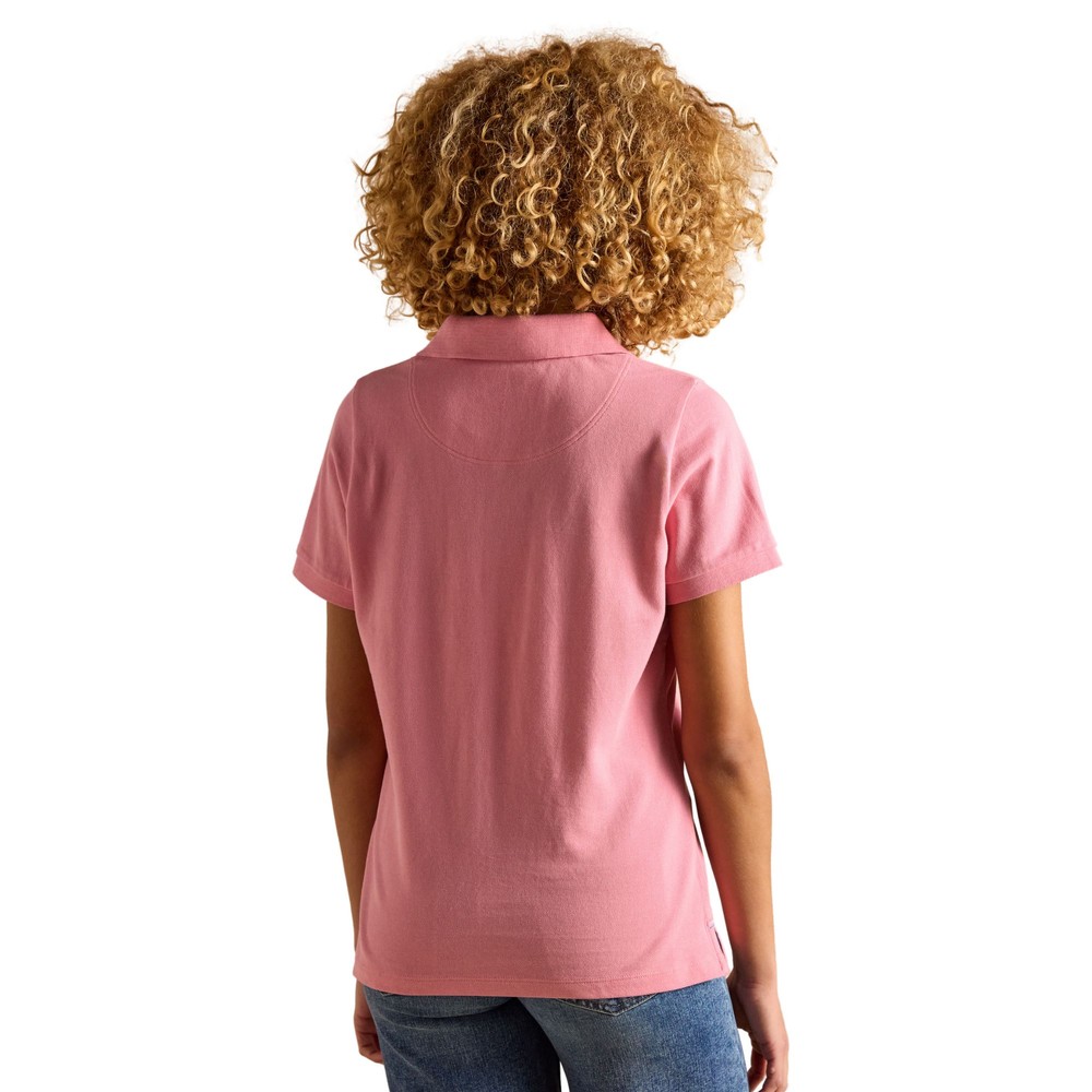 Womens Woody Pique Polo Shirt Pink