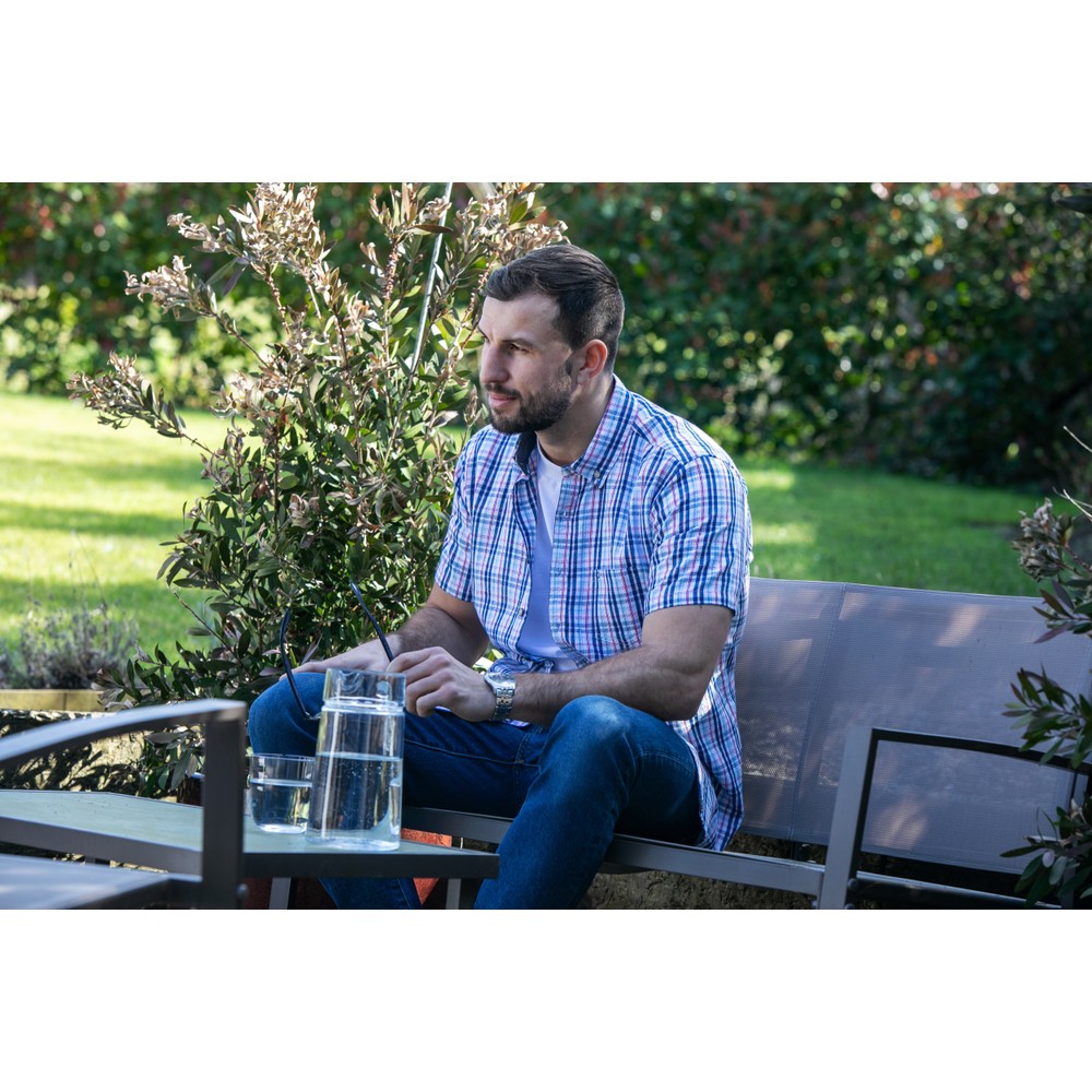 Short Sleeve Navy Check Shirt Navy