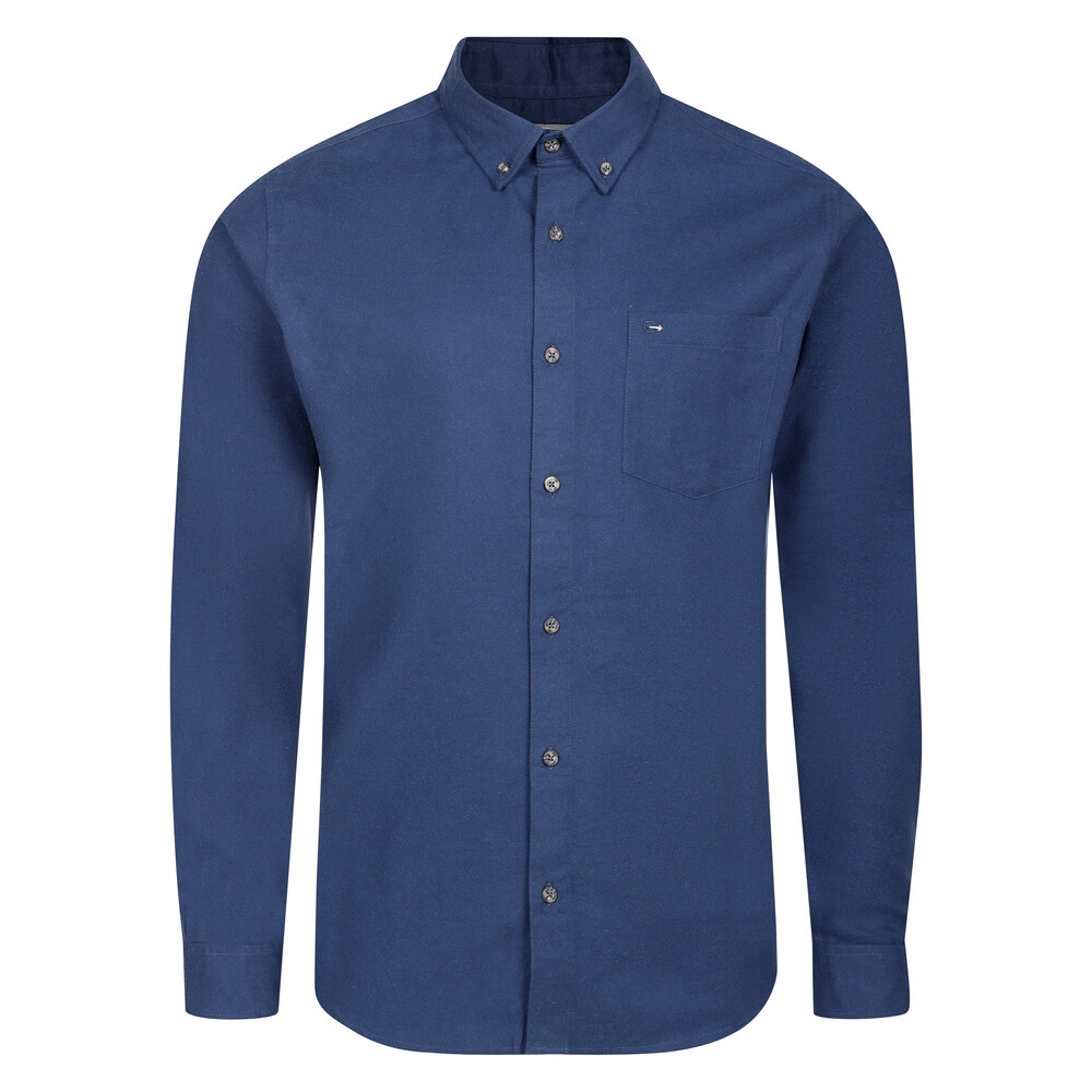 Peter Gribby Long Sleeve Twill Shirt Indigo