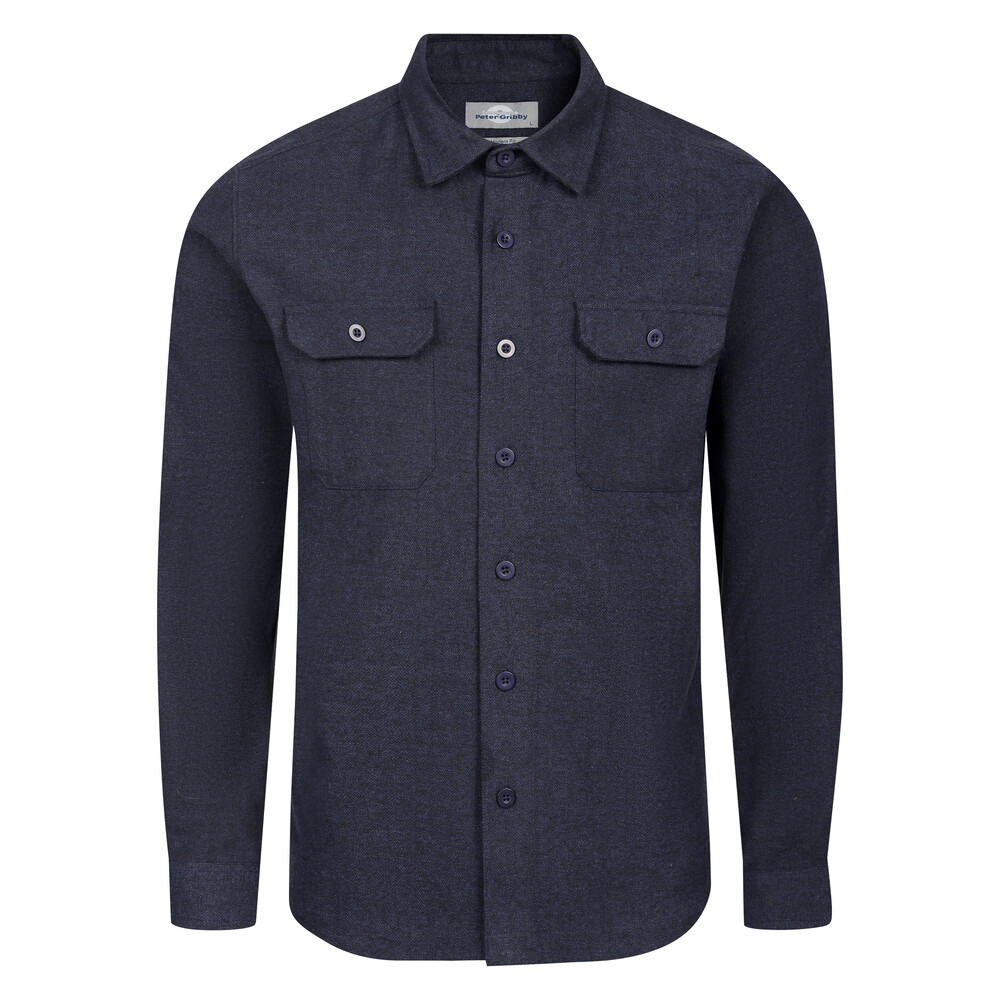 Peter Gribby Flannel Shacket Indigo