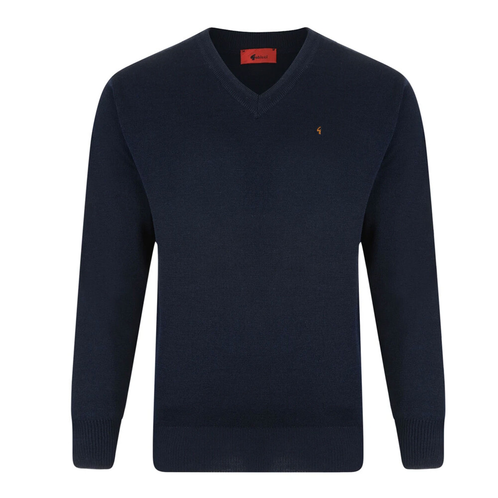 Gabicci Gabicci K01 Seasonal V Neck Jumper in Atlantic