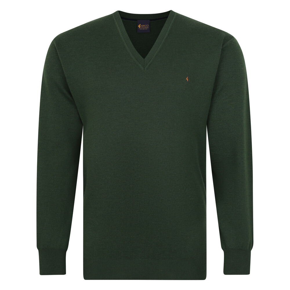 Gabicci Gabicci K01 Seasonal V Neck Jumper in Ivy