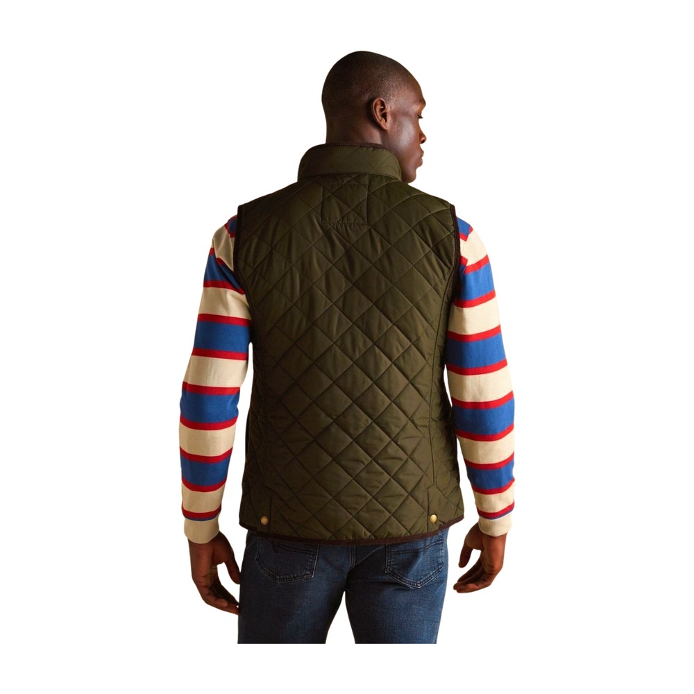 Maynard Diamond Quilted Gilet Green