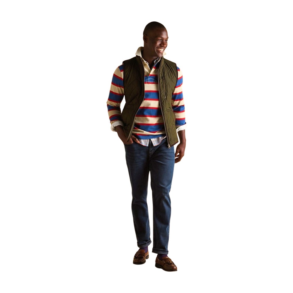 Maynard Diamond Quilted Gilet Green