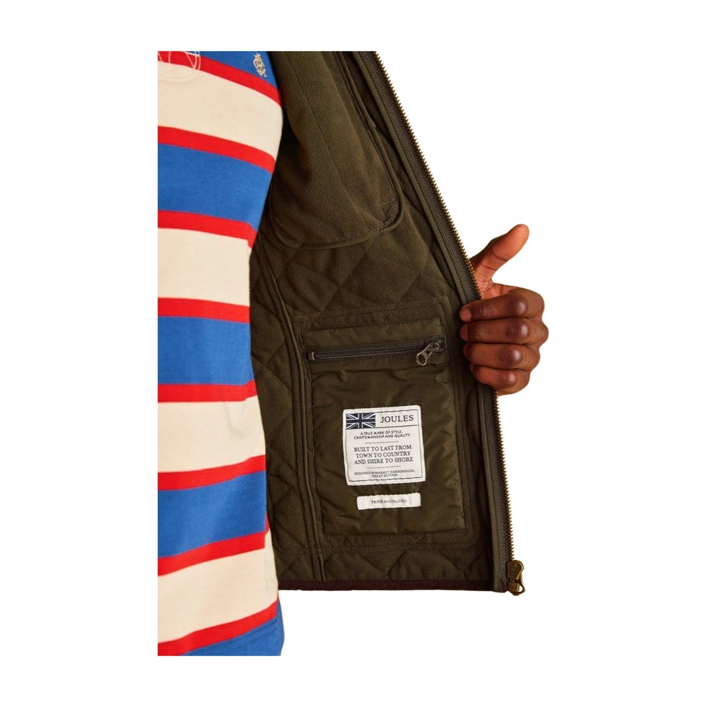 Maynard Diamond Quilted Gilet Green