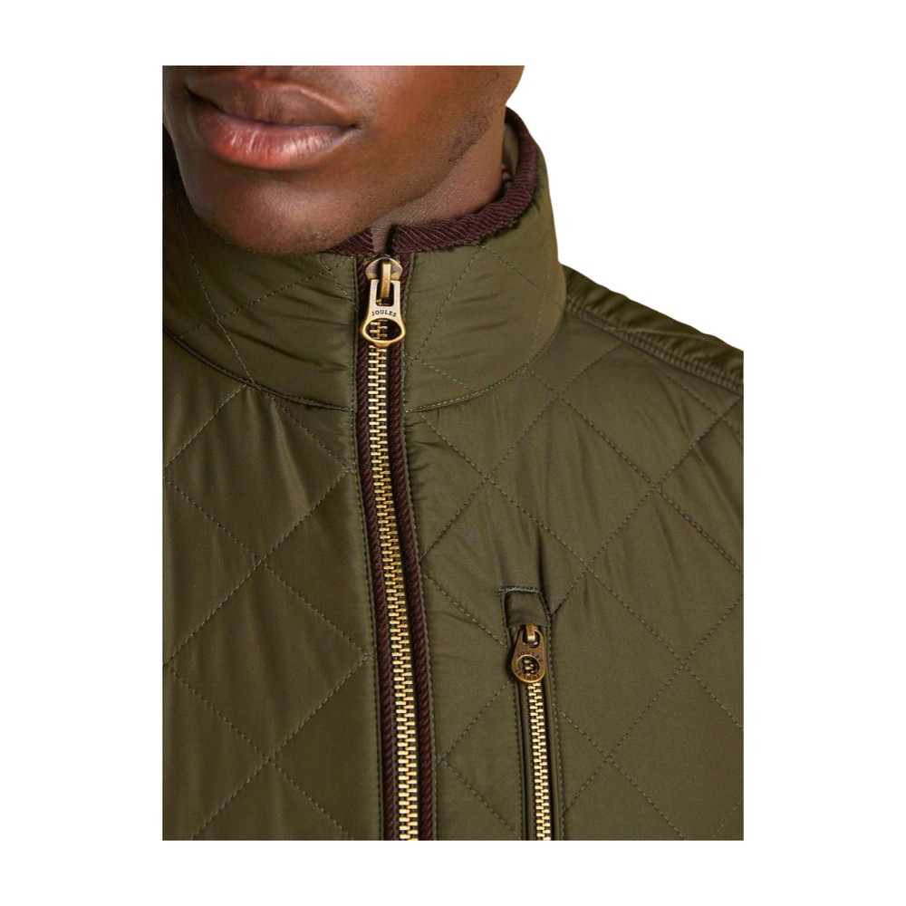 Maynard Diamond Quilted Gilet Green