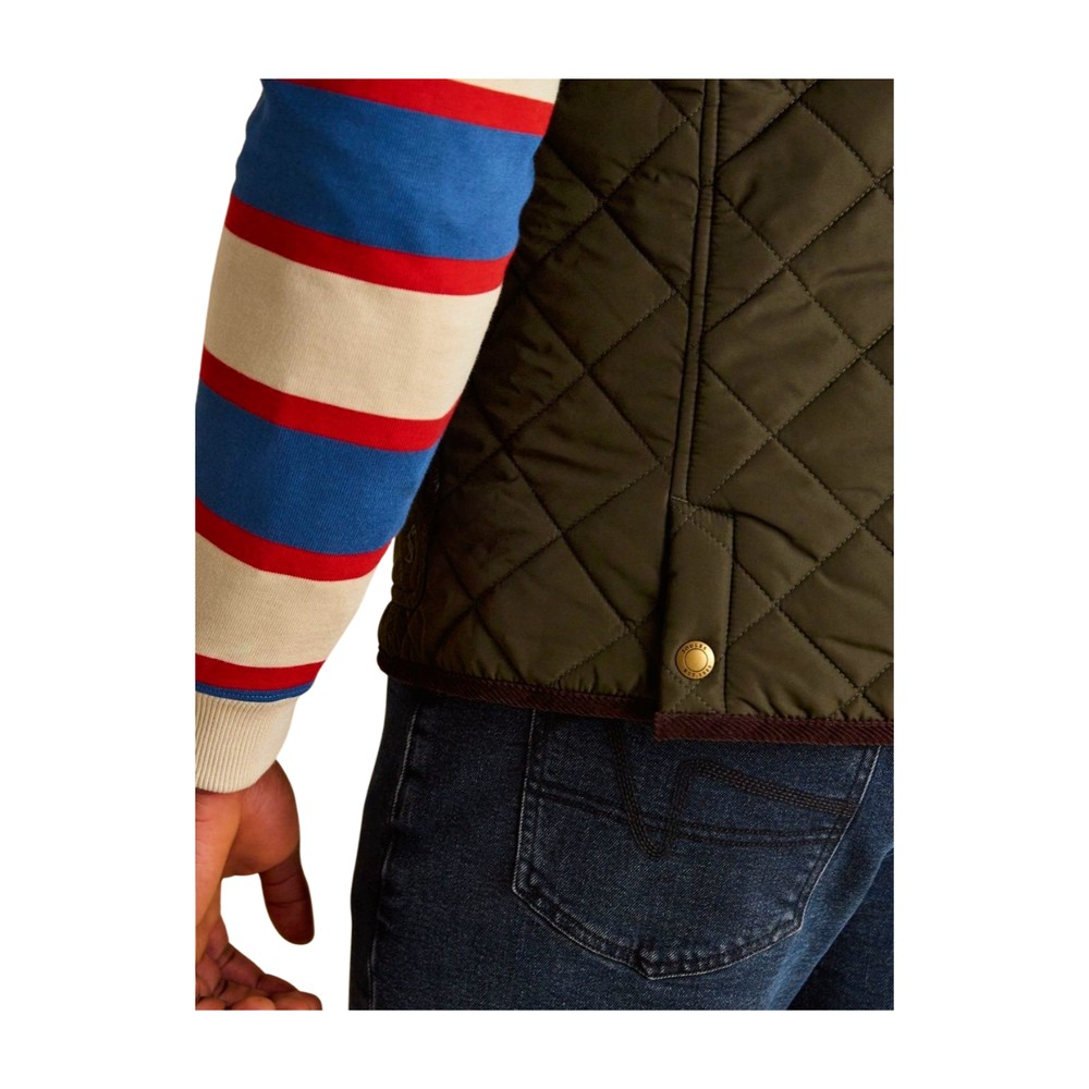 Maynard Diamond Quilted Gilet Green
