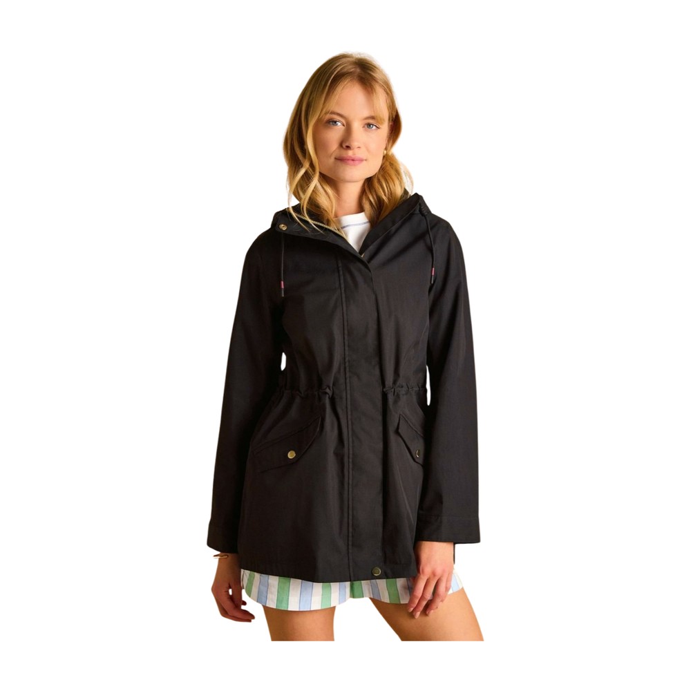 Joules Womens Portwell Waterproof Raincoat Black