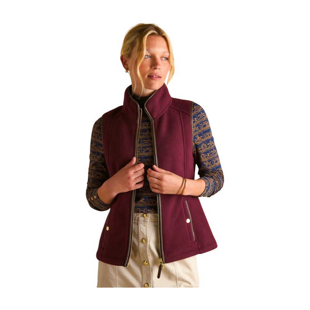 Womens Heritage Gilet Red