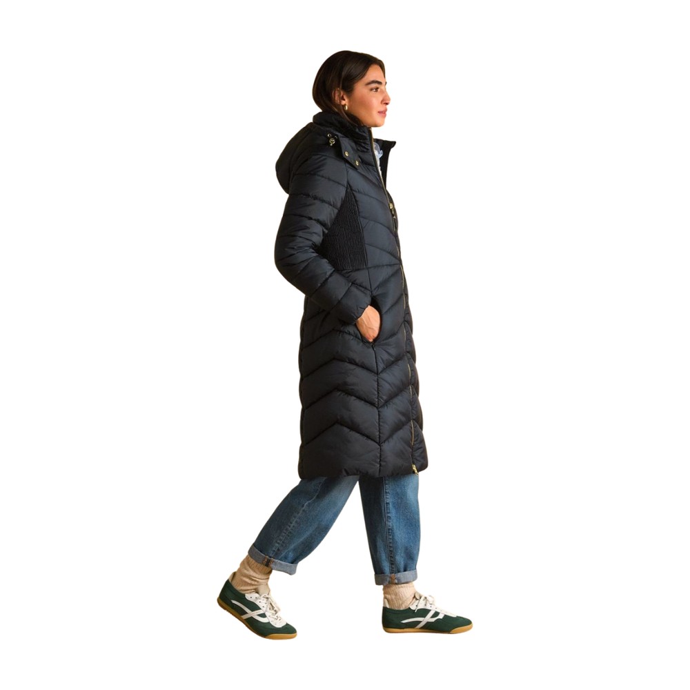 Womens Pembury Long Padded Coat Navy