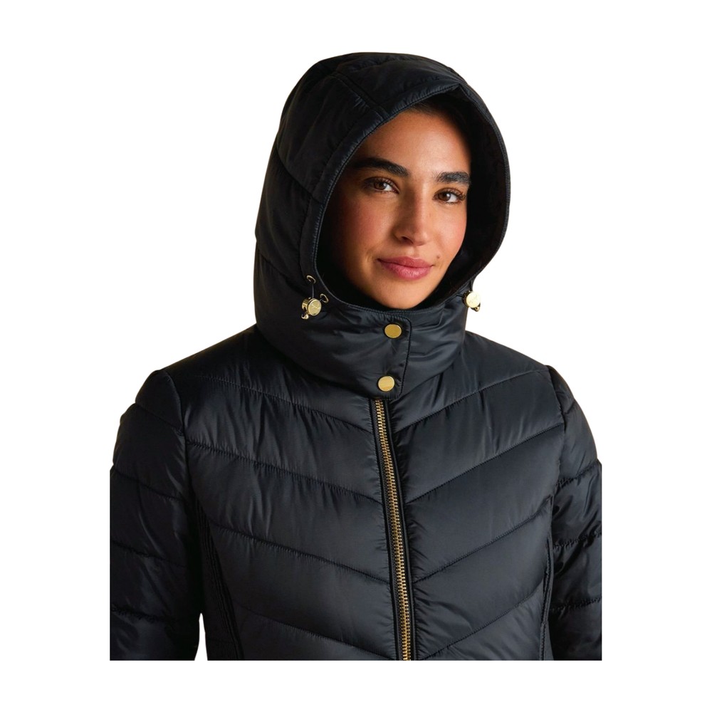 Womens Pembury Long Padded Coat Navy
