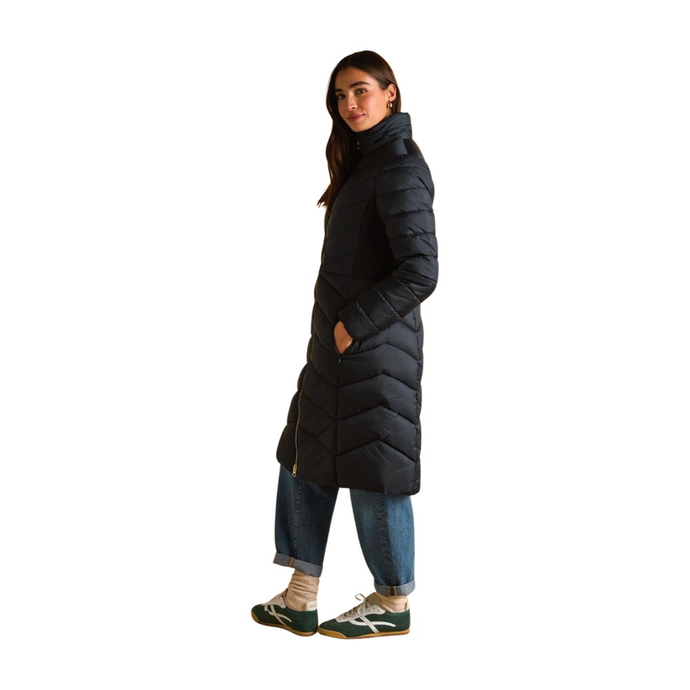 Womens Pembury Long Padded Coat Navy