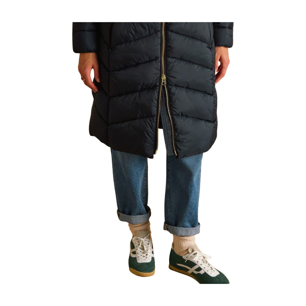 Womens Pembury Long Padded Coat Navy