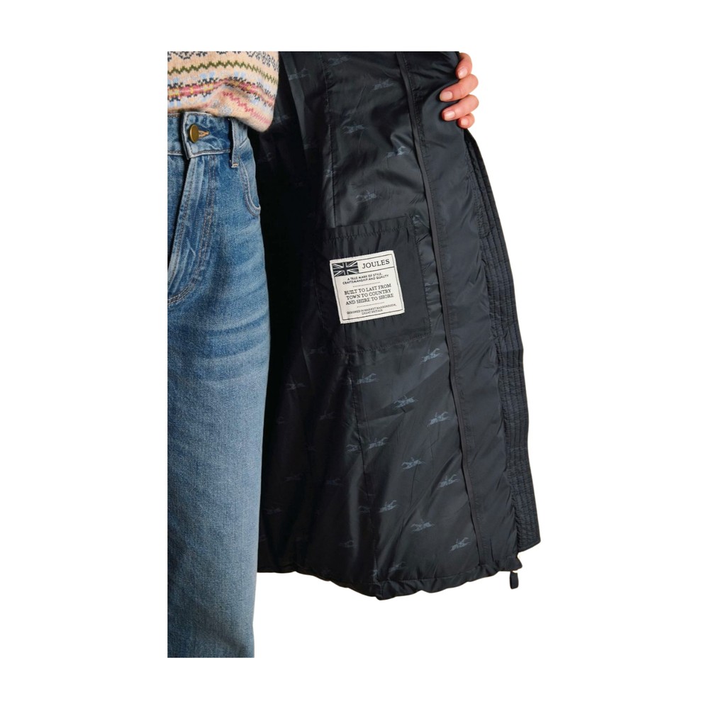 Womens Pembury Long Padded Coat Navy