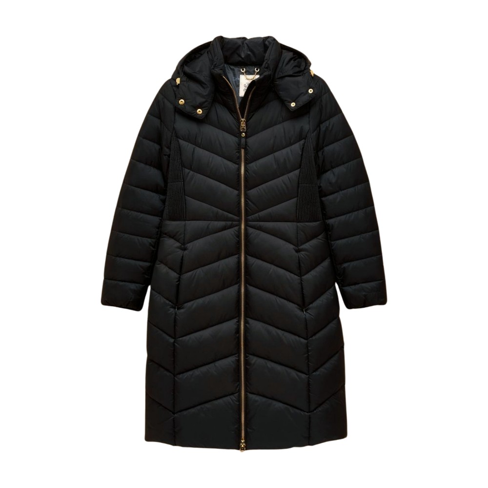 Joules Womens Pembury Long Padded Coat Navy
