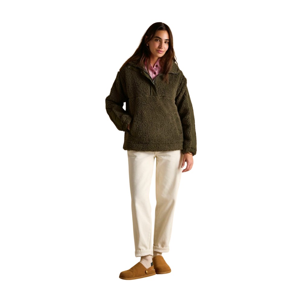 Womens Tilly Fleece Quarter Zip Green