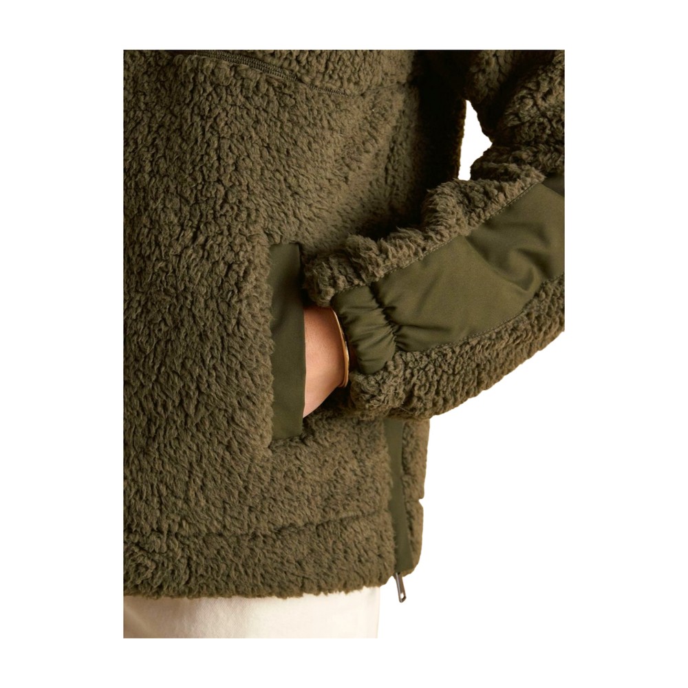 Womens Tilly Fleece Quarter Zip Green