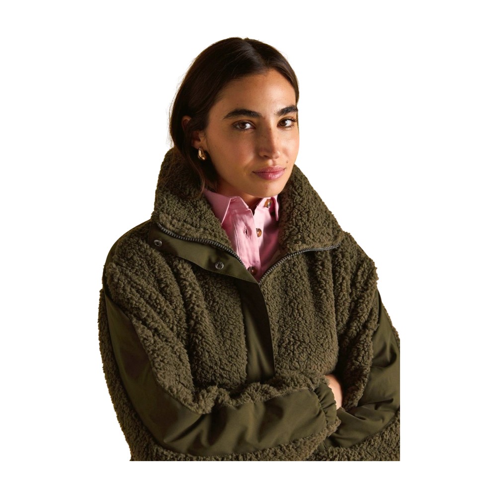 Womens Tilly Fleece Quarter Zip Green