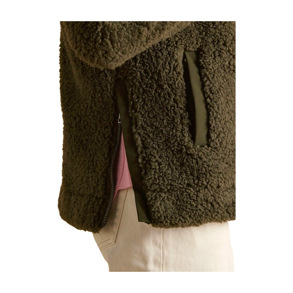 Womens Tilly Fleece Quarter Zip Green