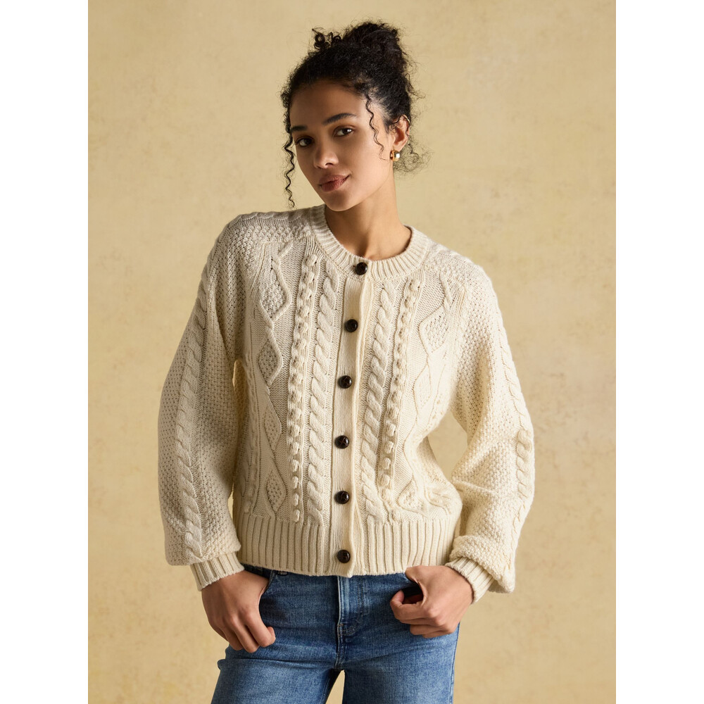 Joules Rafferty Womens Cardigan Cream