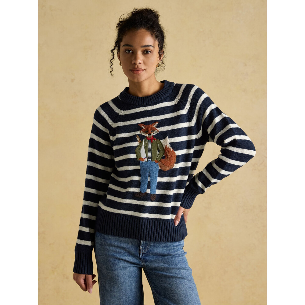 Joules Womens Renard Jonty Sweatshirt Navy
