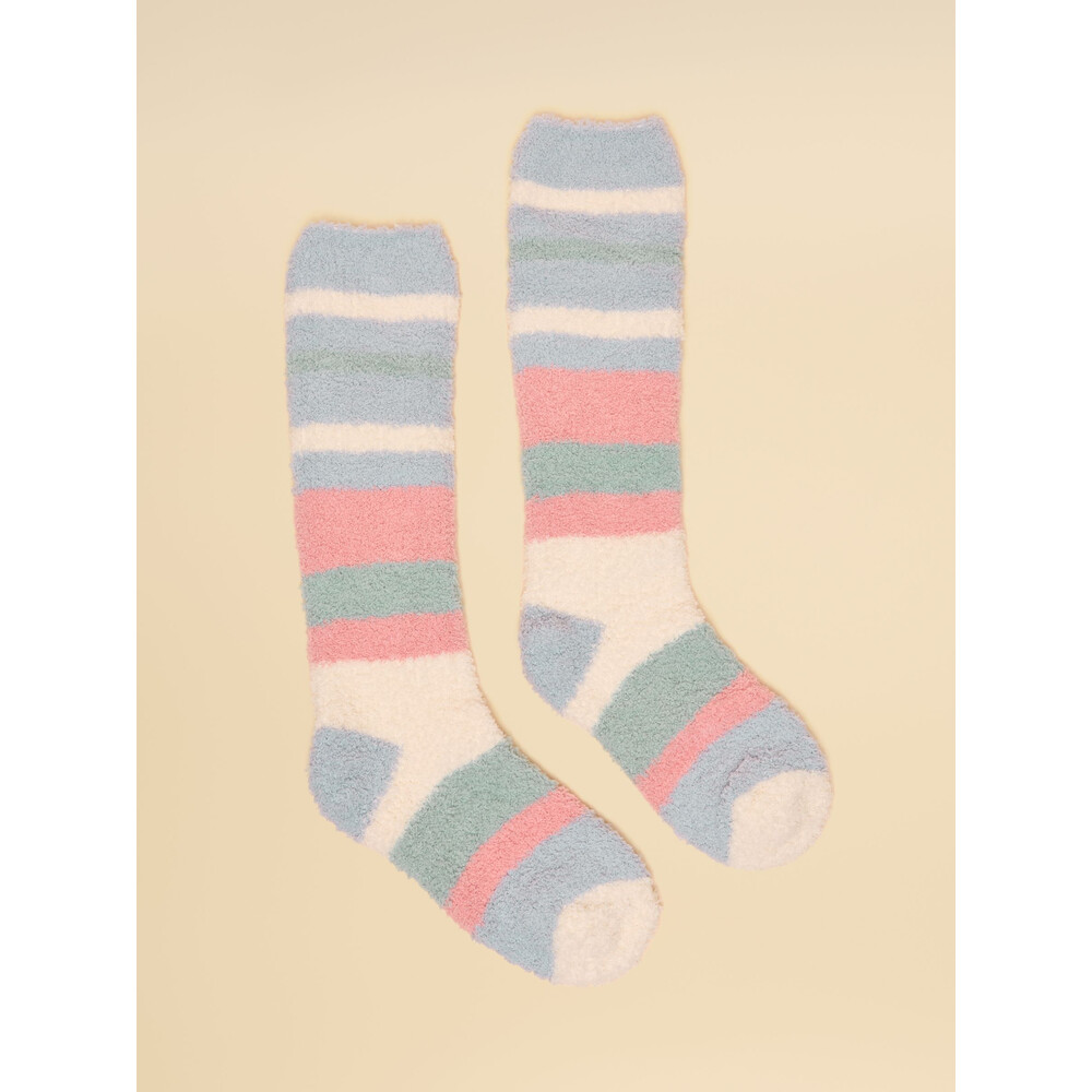 Joules Womens Fluffy Socks Multicolour Neutral