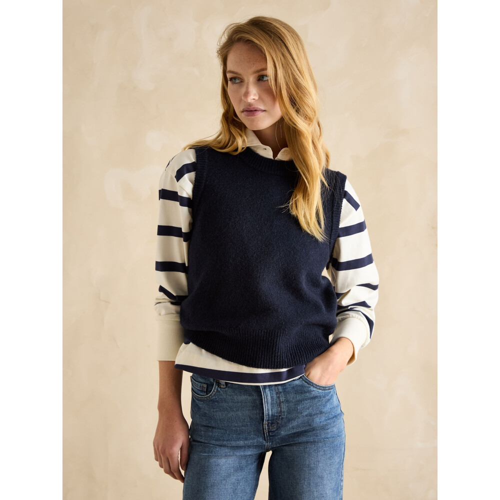 Joules Womens Holly Knitted Vest Navy