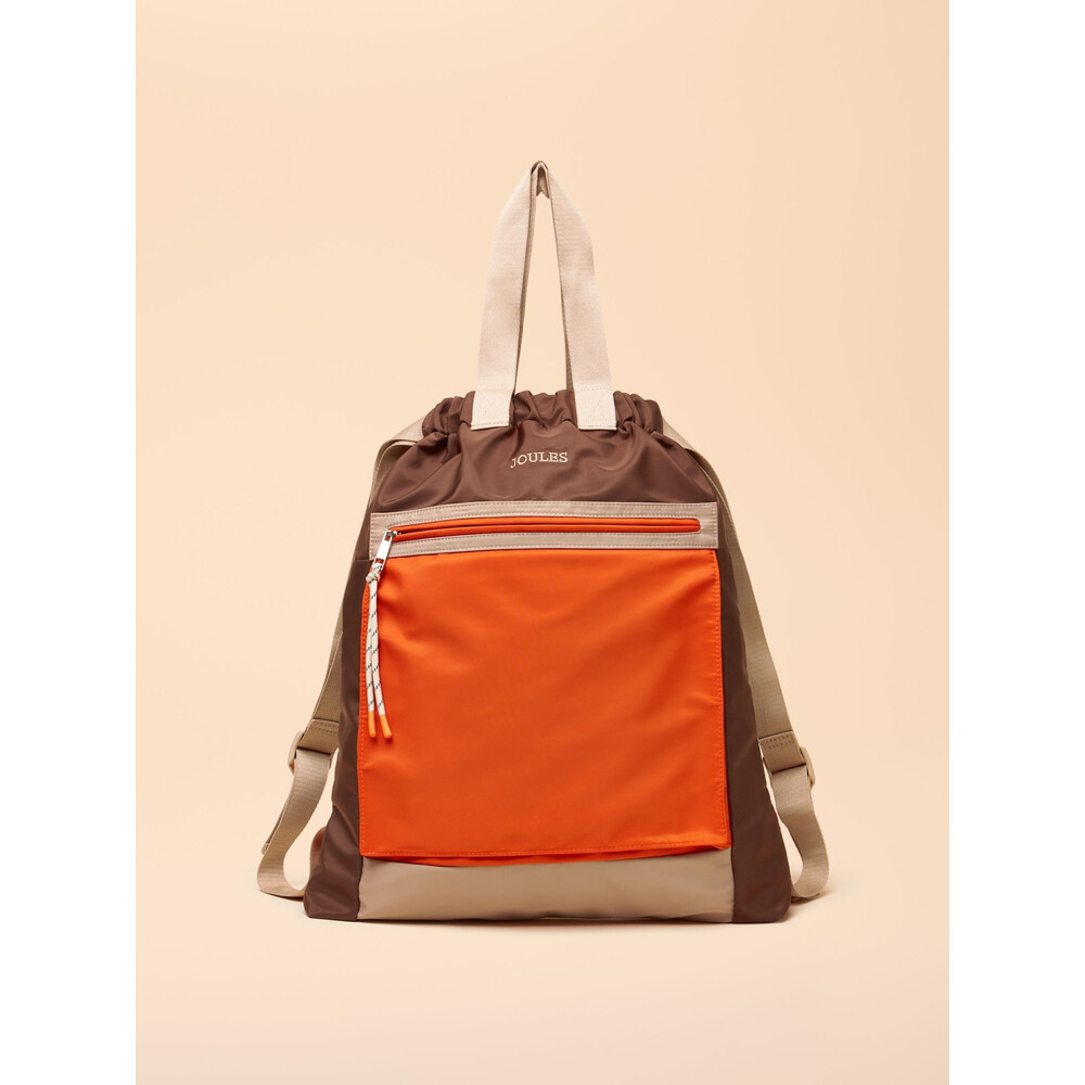 Joules Womens Peplow Backpack Brown/Orange