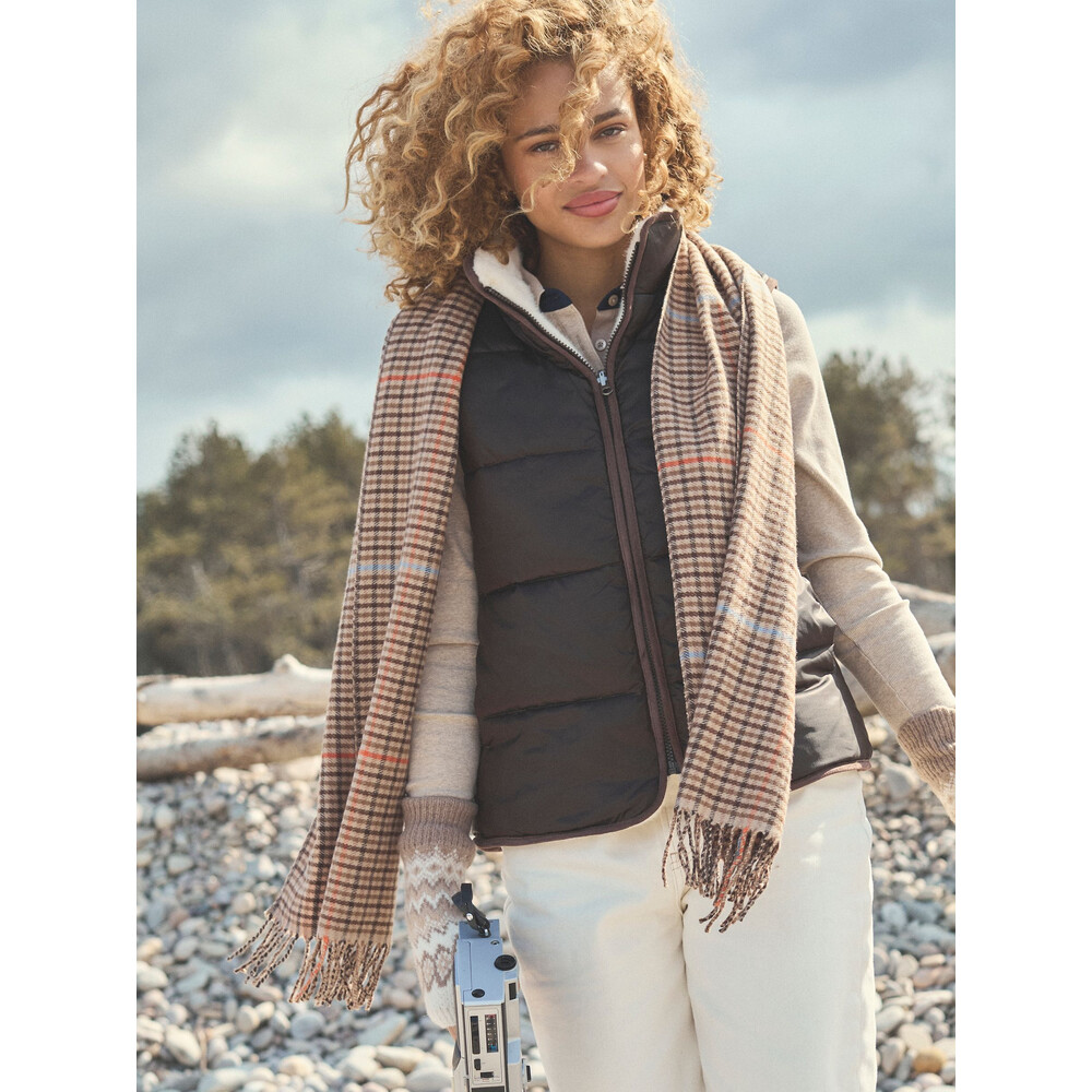 Joules Womens Langtree Scarf Tan Brown