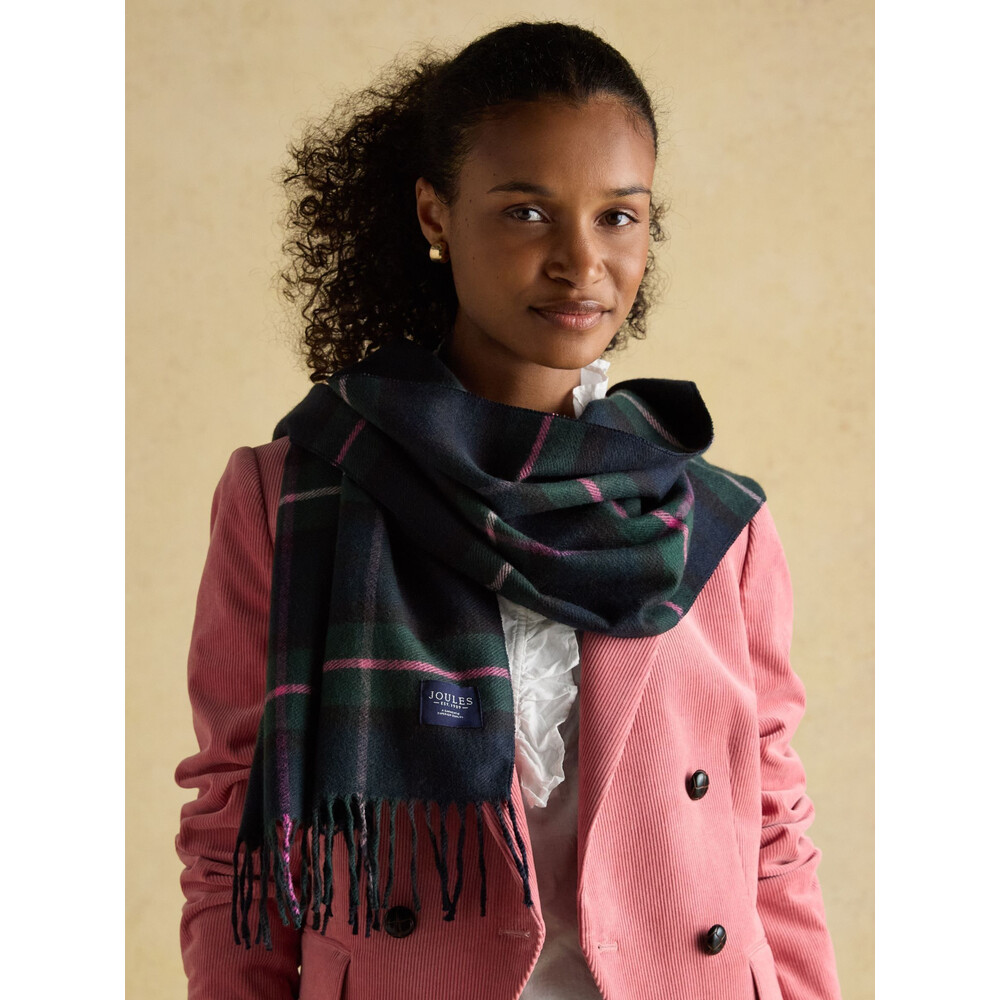 Joules Womens Langtree Scarf Navy/Pink