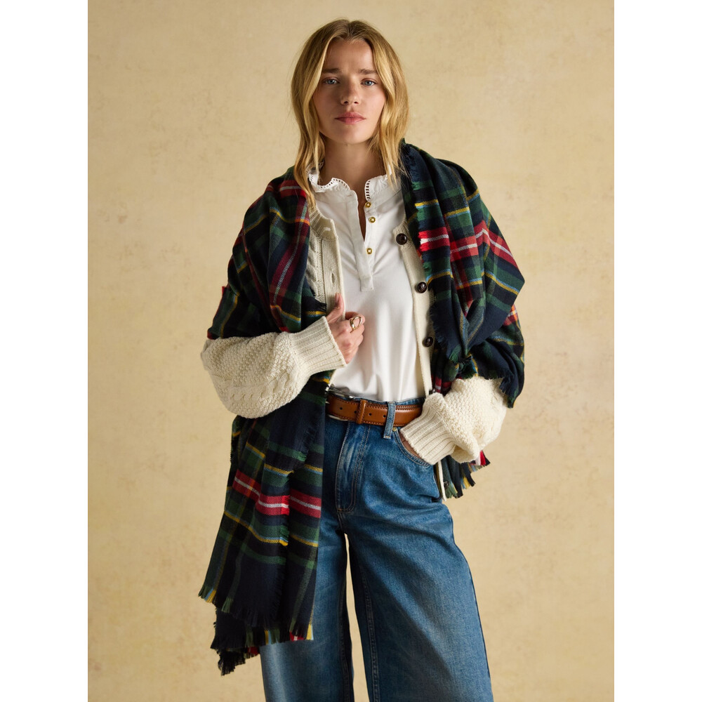 Joules Womens Bracewell Scarf Navy