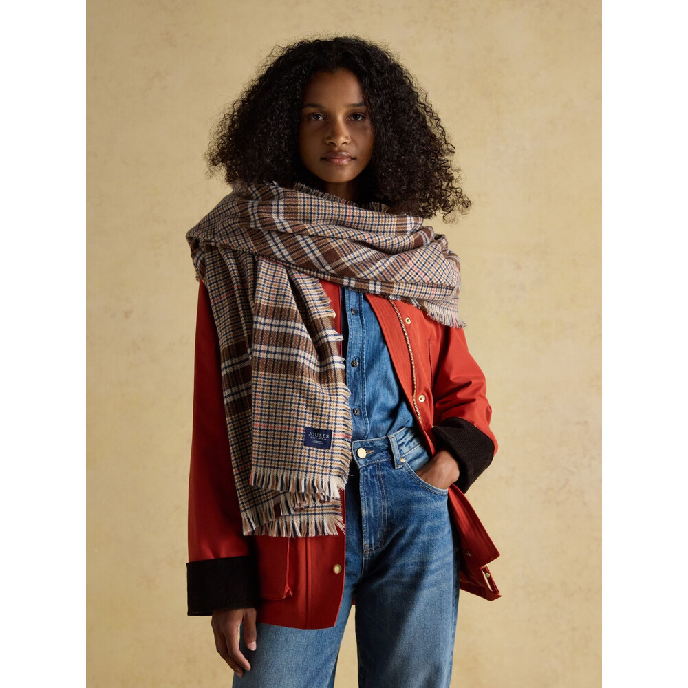 Joules Womens Bracewell Scarf Neutral