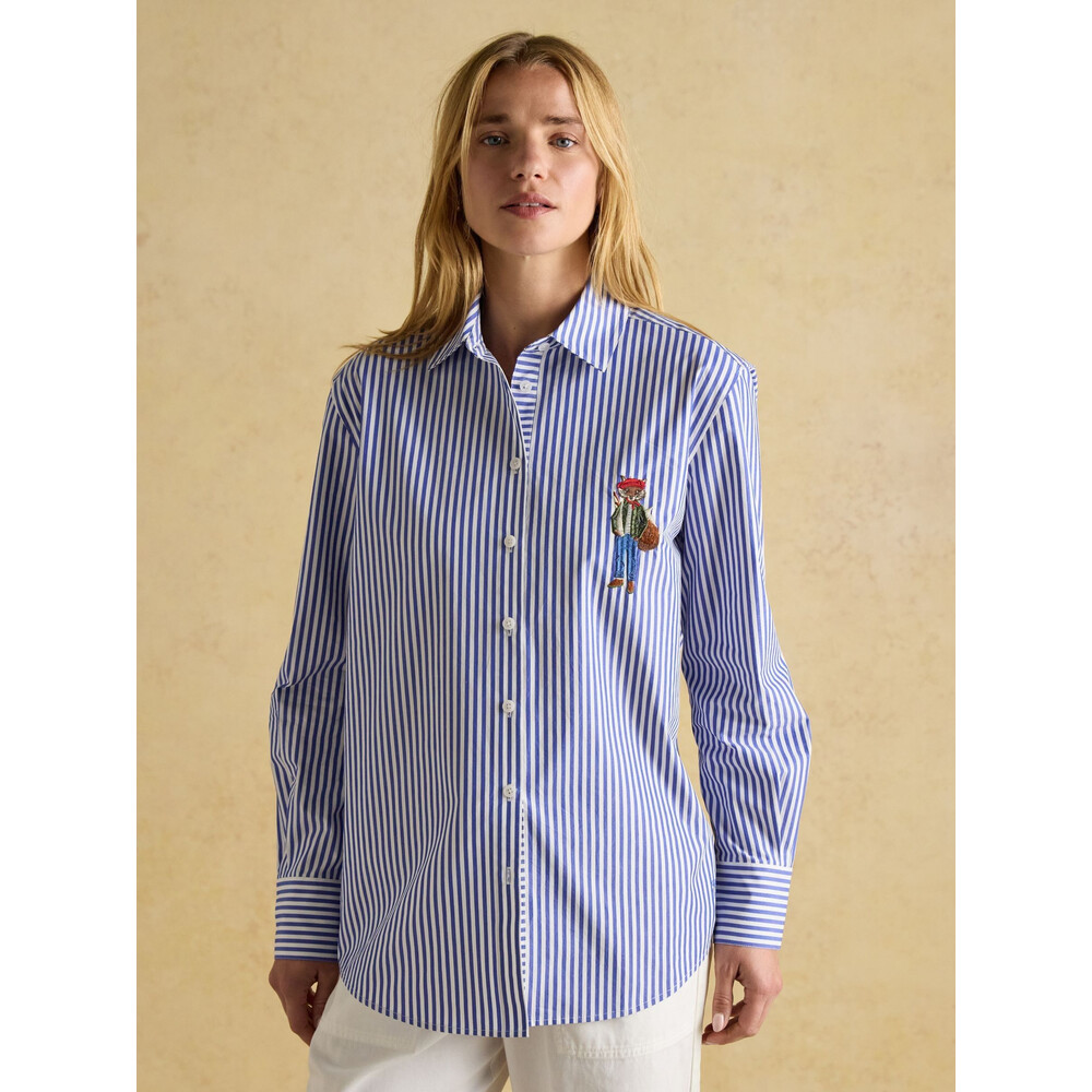 Joules Womens Amilla Jonty Shirt Blue/White