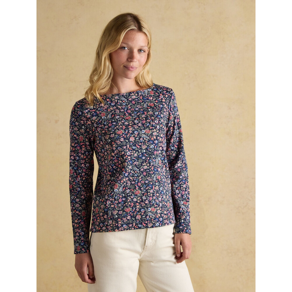 Joules Womens Printed Harbour Top Multicolour