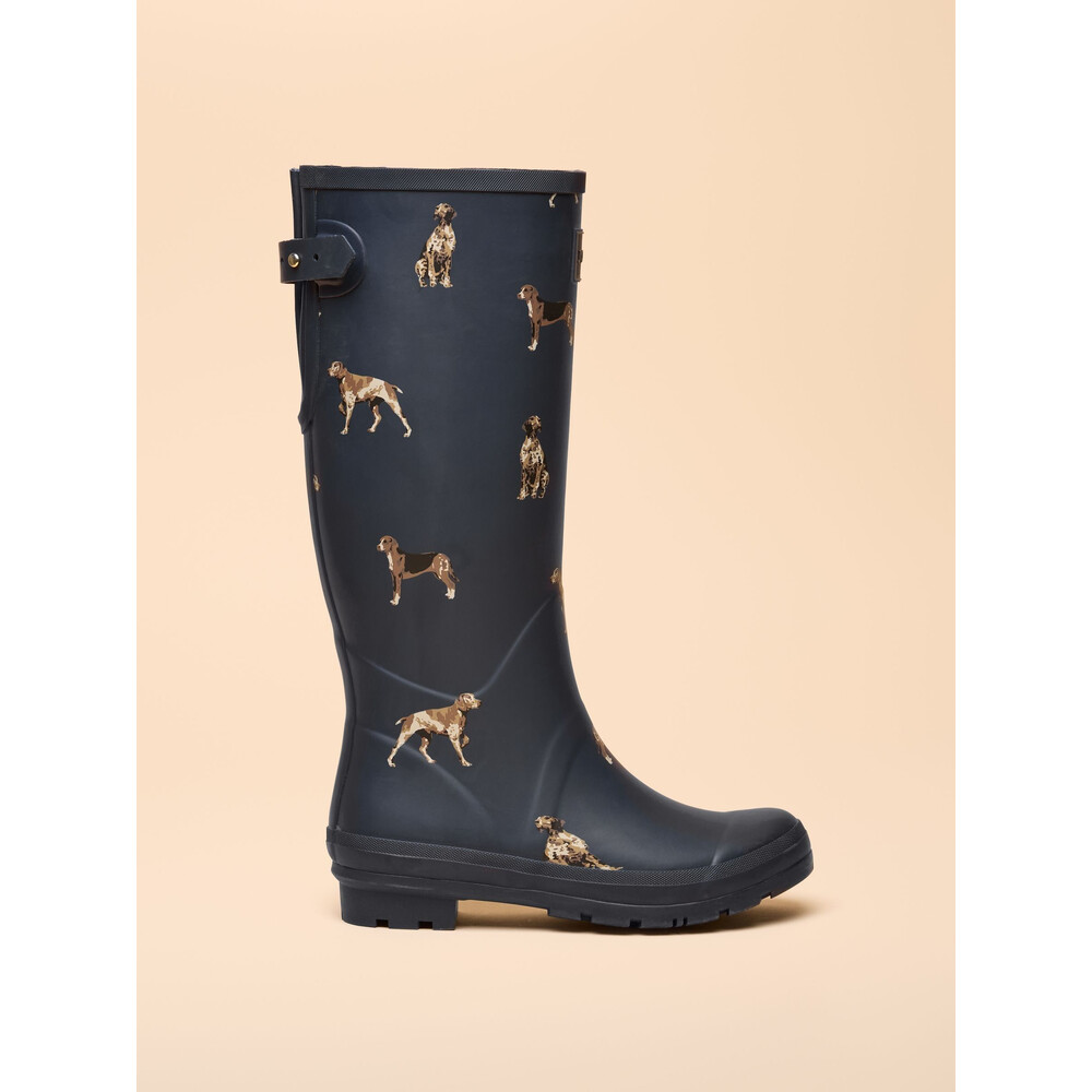 Joules Womens Printed Wellies Navy