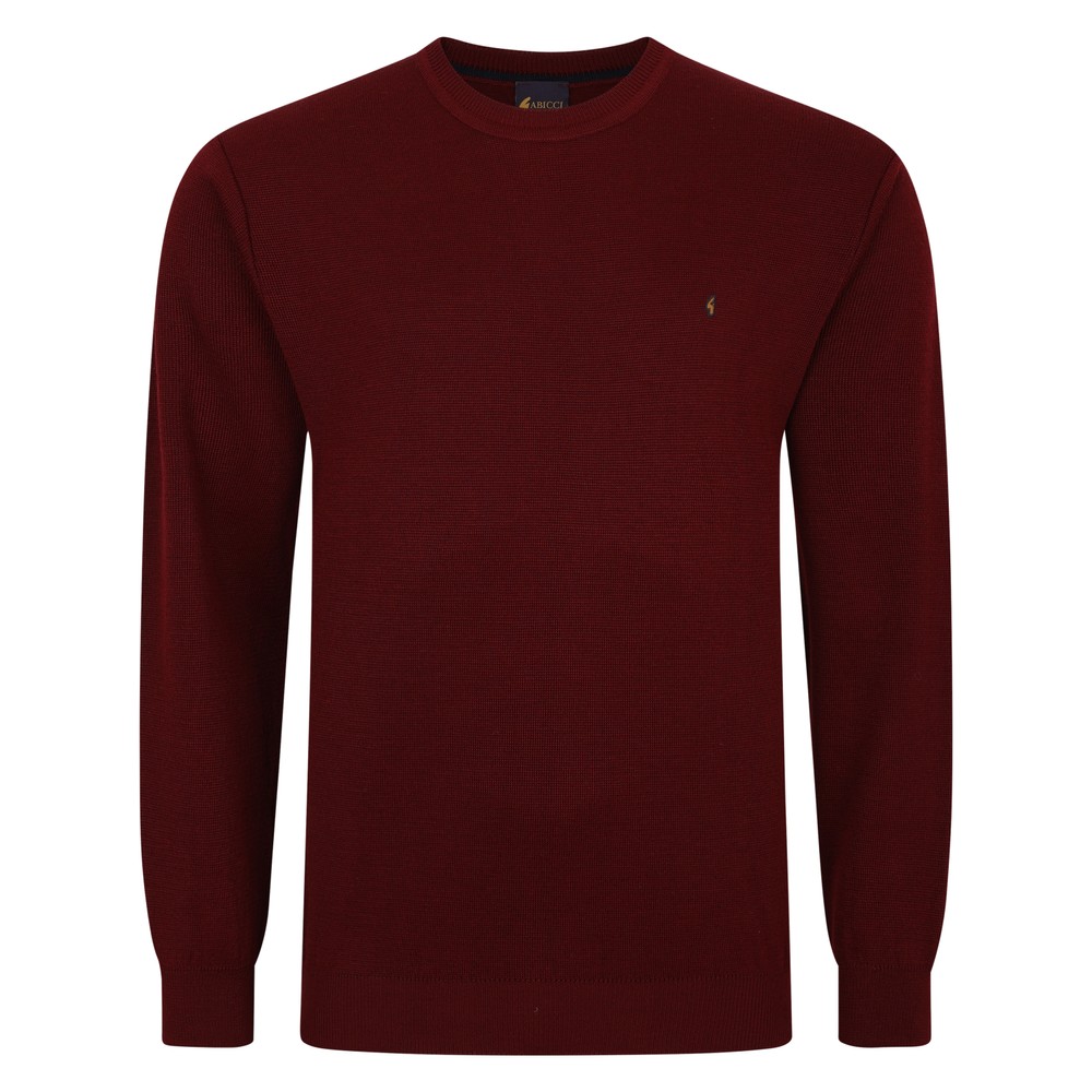 Gabicci K04 Seasonal Crew Neck Jumper Mulberry