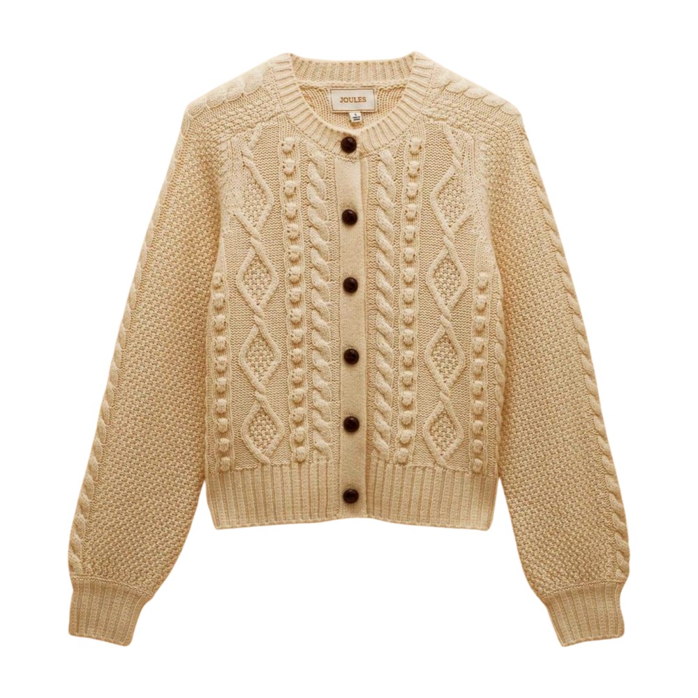 Joules Rafferty Womens Cardigan Cream