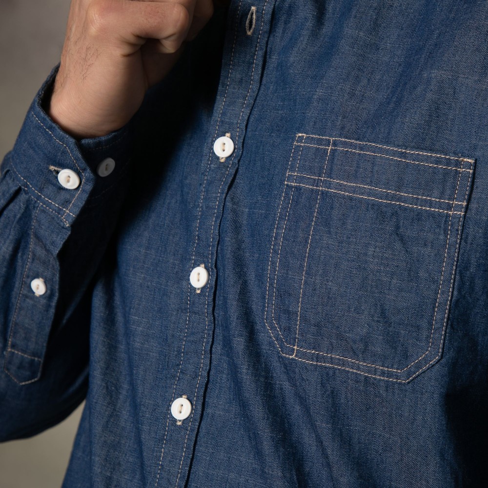 Denim Long Sleeve Shirt Denim