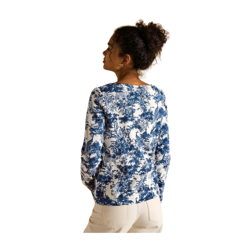 Printed Harbour Womens Top Blue Safari