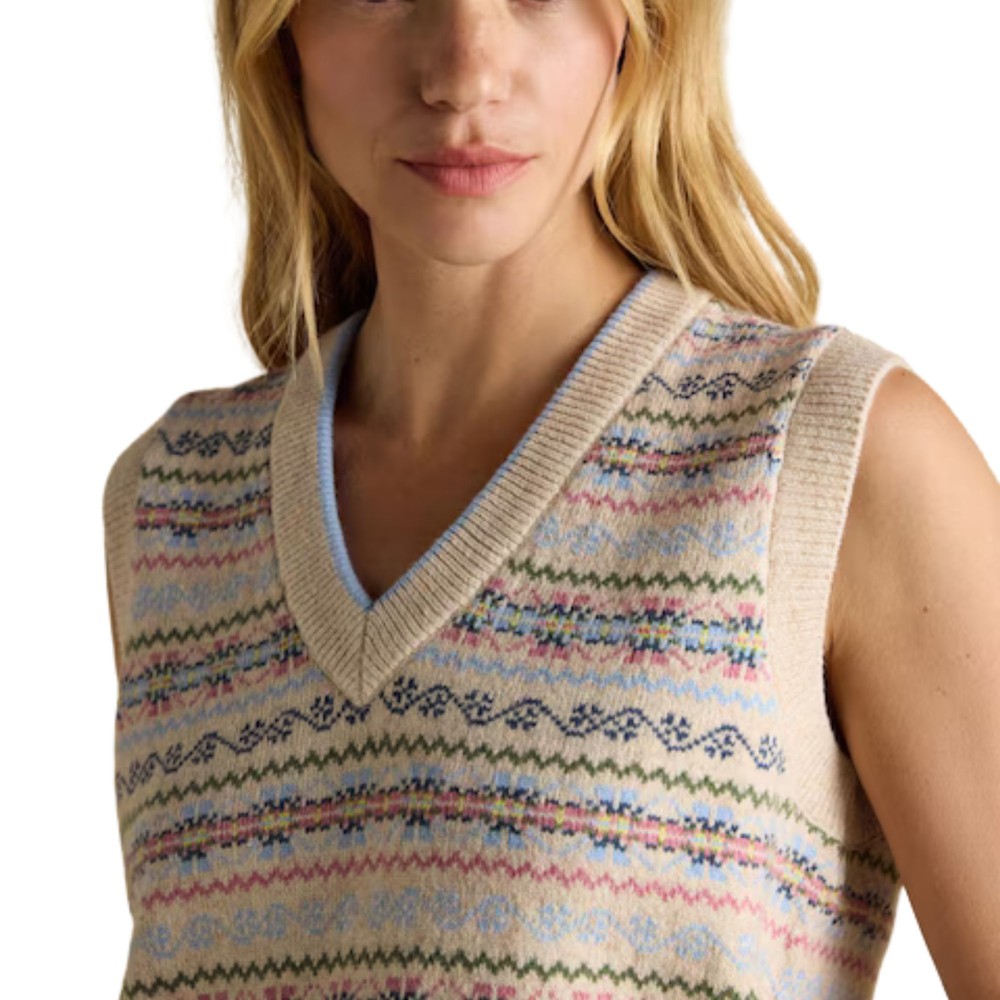 Womens Islay Knitted Vest Cream