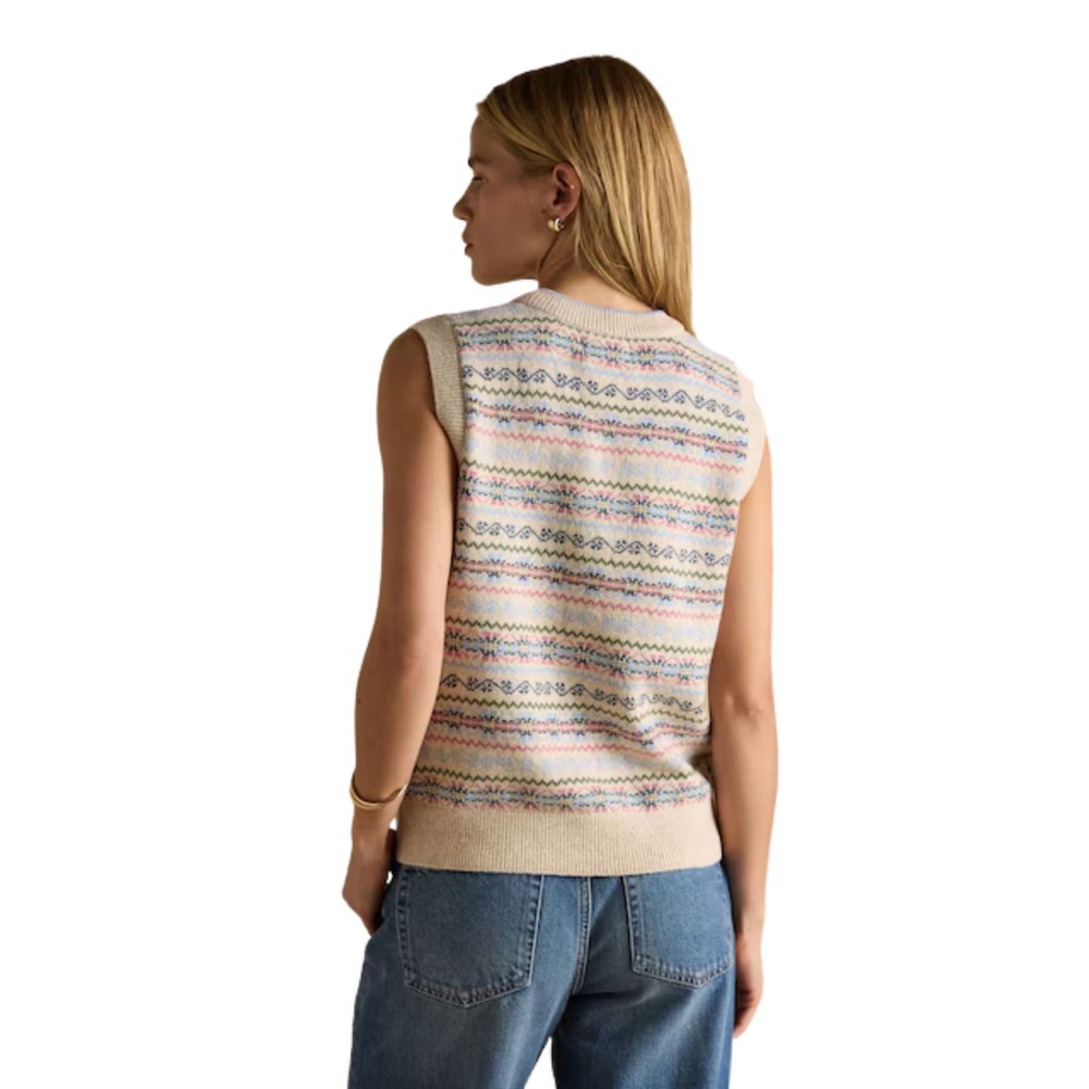 Womens Islay Knitted Vest Cream