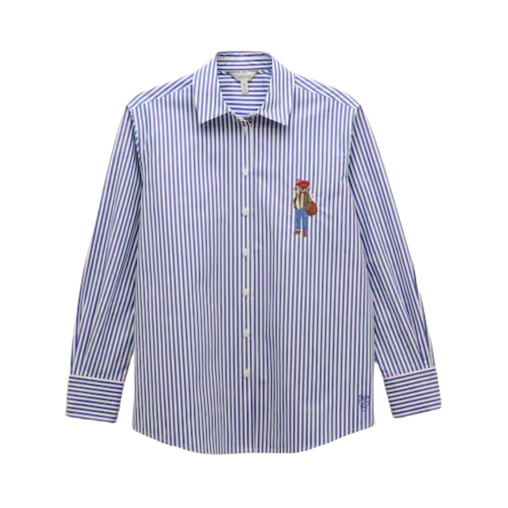 Joules Womens Amilla Jonty Shirt Blue/White