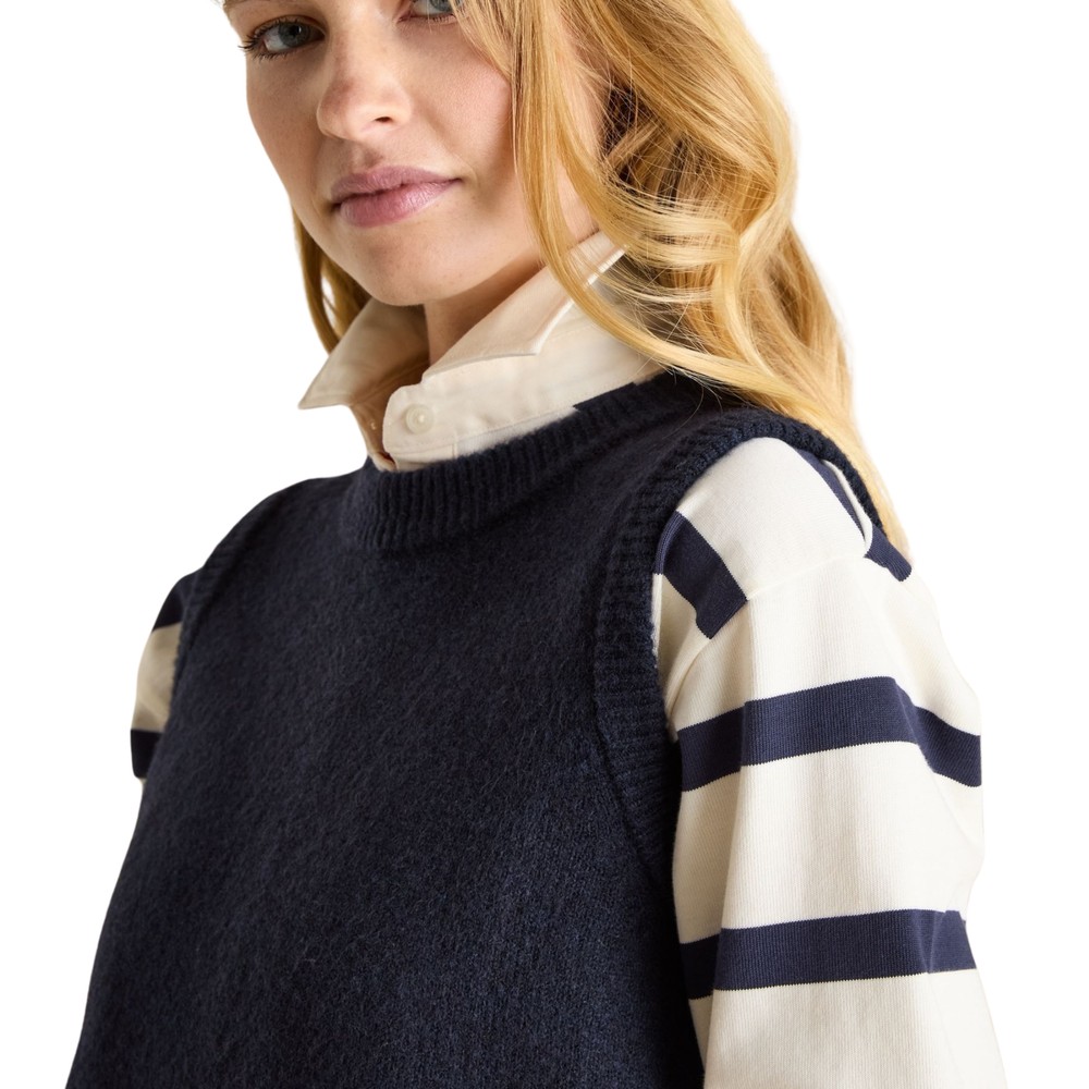 Womens Holly Knitted Vest Navy