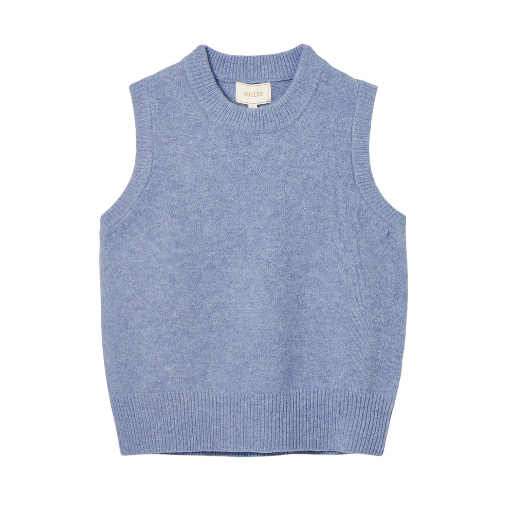 Joules Womens Holly Knitted Vest Blue