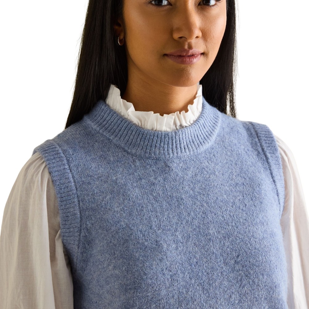 Womens Holly Knitted Vest Blue