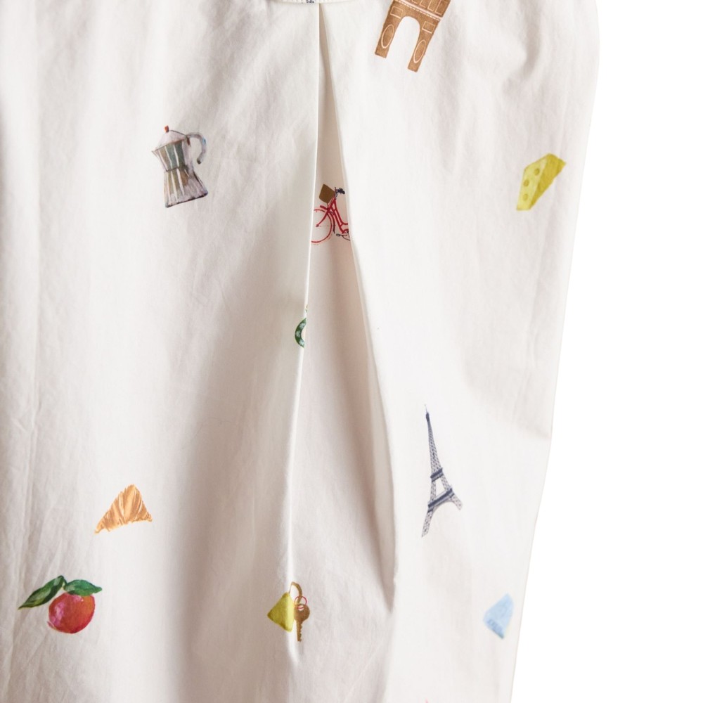 Amilla Paris Print Womens Shirt White